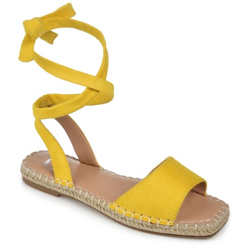 Yellow wide hot sale width sandals