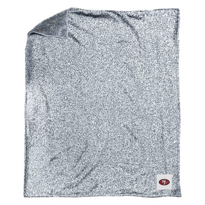 NFL San Francisco 49ers Heathered Knit Throw Blanket