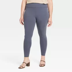 Women's Plus Size High-Waisted Leggings - Ava & Viv™ Charcoal Gray 4X