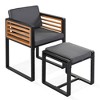 Maggift Outdoor Patio Seating Sets, Distinctive Conversation Friendly Design, Perfect for Gardens, Patios, Living Spaces, Gray, 44.5"*44.5"*29.5" - 2 of 4