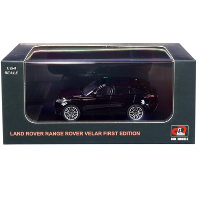 Land Rover Range Rover Velar First Edition with Sunroof Black Metallic 1/64 Diecast Model Car by LCD Models