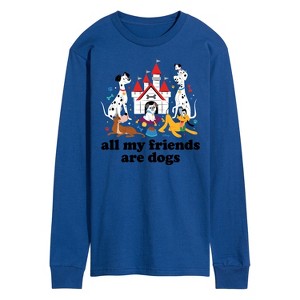 Men's - Disney - Cats & Dogs Long Sleeve Graphic T-Shirt - 1 of 4