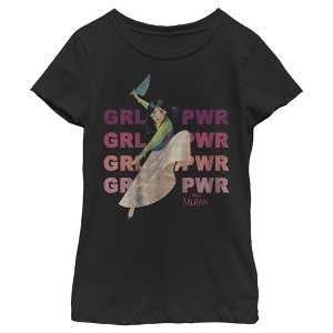 Girl's Mulan Girl Power Pose T-Shirt - 1 of 4