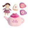 ebba Small My Lil Tea Party Baby Talk Engaging Baby Stuffed Animal Purple 9" - 3 of 4