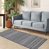 COZONY Chenille Carpet Mat Rug, Modern Striped Washable Non-Slip Area Rug for Living Room Bedroom Dining Room - 3 of 4
