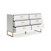 Signature Design by Ashley Socalle 6 Drawer Dresser, White/Gold - image 4 of 4