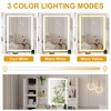 Makeup Vanity Desk with 3 Color LED Mirror, Dressing Table with Charging Station - 4 of 4