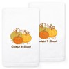 2pc 'Grateful & Blessed' Hand Towel Set White - Linum Home Textiles - 4 of 4