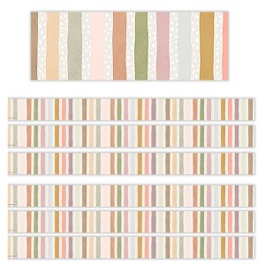Teacher Created Resources® Terrazzo Tones Stripes Straight Border Trim, 35 Feet Per Pack, 6 Packs - 1 of 4