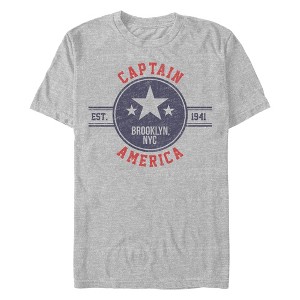Men's Marvel Captain America Vintage Star Emblem T-Shirt - 1 of 3