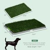 Gulches PawHut Dog Grass Pad with Tray, 26" x 16", Grass Pad for Potty Training Dogs for Indoor Outdoor Use, Green - 4 of 4
