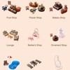 ROBOTIME Wooden Dollhouse Shopping Mall 28", 50+ Accessories Toy Gift for Girl 3+, White, 24"*9.05"*28.3" - 4 of 4