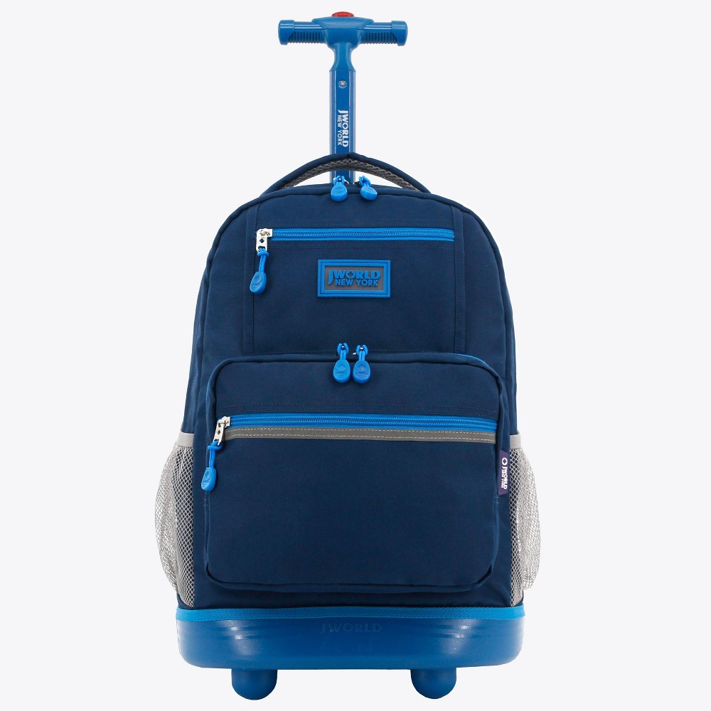 Photos - Backpack JWorld Sunlight Rolling 18"  - Navy Blue