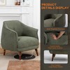 DYHOME Mid-Century Modern Accent Chair, Tufted Upholstered Armchair for Living Room, Bedroom - 4 of 4