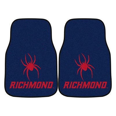 NCAA University of Richmond Spiders Carpet Car Mat Set - 2pc