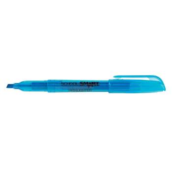 School Smart Felt Tip Pen, Water Based Ink Fine Tip, Blue, 12 PK