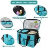 PetAmi Dog Travel Bag, Pet Supplies Organizer with Pockets, Food Container Collapsible Bowls, Gift Accessories Weekend Camping - 4 of 4