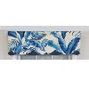 RLF Home 100% Cotton Plantain Petticoat  Fully lined Windows Rod Pocket Valance 50" x 15"  Navy - 3 of 4