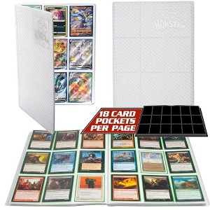 Monster Binder - 9 Pocket Trading Card Album - Holofoil White w White Pages - Holds 360 Yugioh  Magic  and Pokemon Cards - 1 of 4