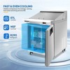 Winado 28 in. 7.1 Cu.Ft. 320W 115V Silver Refrigerated Salad Sandwich Prep Table - 2 of 4