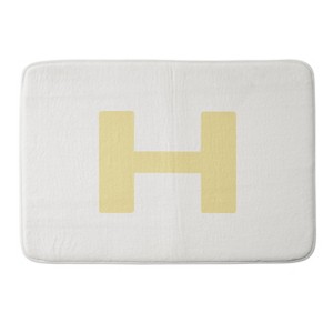 Deny Designs April Lane Art Block Monogram Memory Foam Bath Mat - 1 of 4