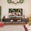 Bestier 70 inch Mid-Century Modern TV Stand for 65"/70”/75” TV, Low Entertainment Center TV Console Cabinet with Sliding Doors for Living Room - 3 of 4