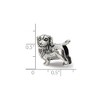 Black Bow Jewelry Sterling Silver Golden Retriever Bead Charm - 3 of 4