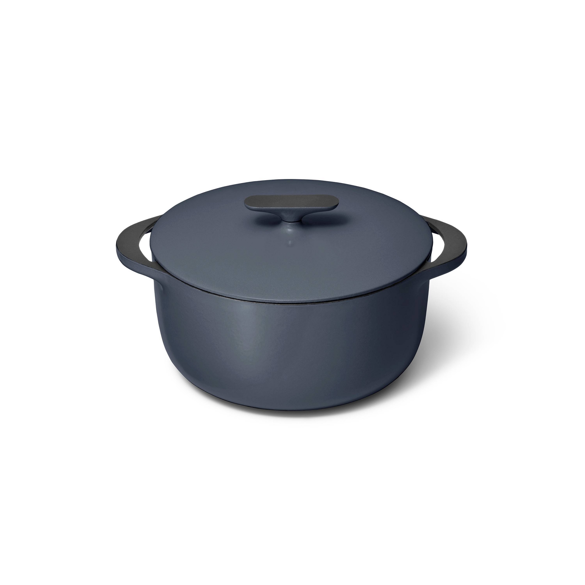 Caraway Home Enameled Cast Iron Dutch Oven with Lid Midnight Blue: 6.5 Qt, Electric & Gas Compatible, 10.5" Diameter
