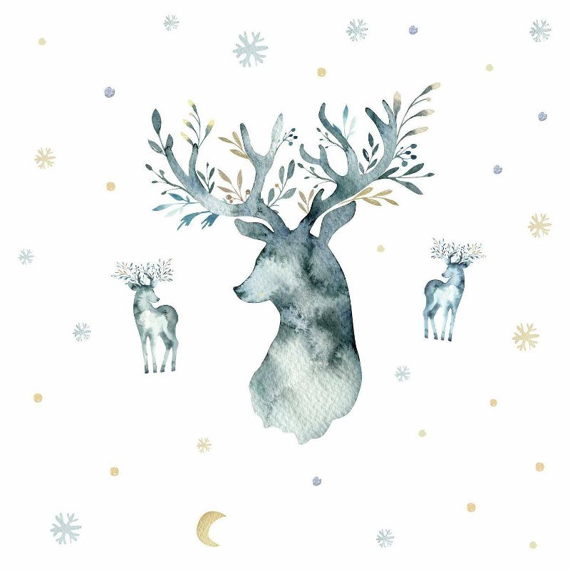 Winter Deer Peel and Stick Giant Wall Decal - RoomMates, 3 of 6