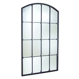 VIP Metal 47.5 in. Black Framed Wall Mirror - 1 of 4