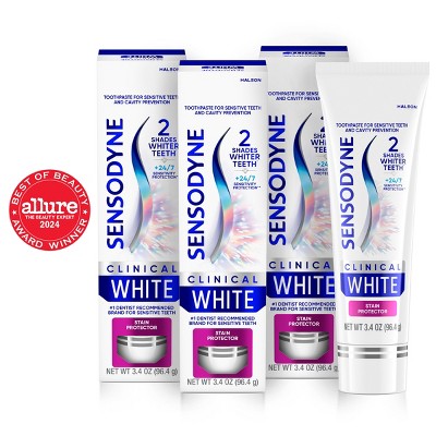 Sensodyne Clinical White Stain Protector Toothpaste - 3.4oz/3pk