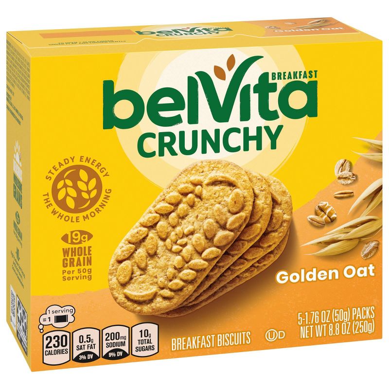 belVita Golden Oat Breakfast Biscuits - 5 Packs, 3 of 21