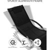 WhizMax Modern Outdoor Lounge Set with Armrest Adjustable Chairs and Side Table, Patio Recliner for Deck, Balcony, Lawn - 4 of 4