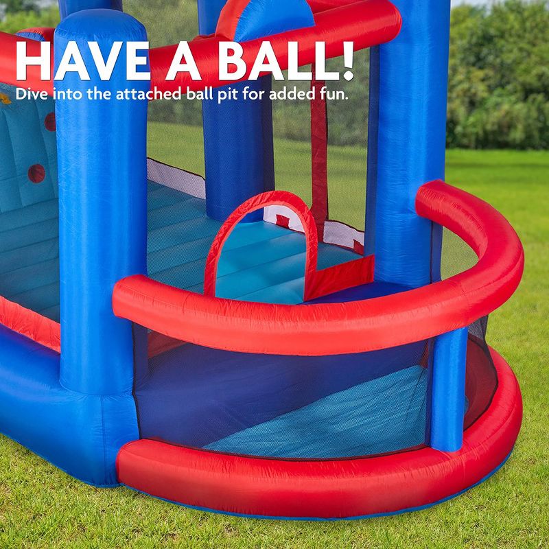 Sunny & Fun Inflatable Kids Backyard Water Slide Bounce House, 3 of 8