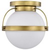 Nuvo Lighting Lakeshore 1 - Light Flush Mount in  Natural Brass - 2 of 4