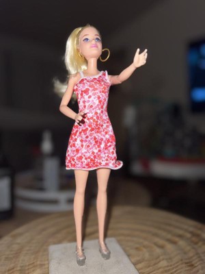Barbie Fashionistas Doll #205 With Blond Ponytail And Floral Dress