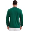INSPIRE CHIC Men's Classic Regular Fit Solid Color Long Sleeves Business Golf Polo Shirt - 3 of 4