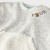 Baby Boys' Disney Winnie The Pooh 2pc Fleece Top and Corduroy Bottom Set - Brown/Gray - 3 of 4