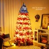 Tangkula 7.5 FT Artificial Christmas Tree Pre-lit Xmas Tree with 1341 Branch Tips 480 Warm White LED Lights July Patriotic Decoration - 2 of 4