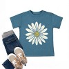 The Juniper Shop White Daisy Toddler Short Sleeve Tee - 5T - Teal - 3 of 4