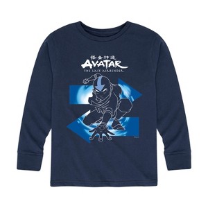 Boys' - Avatar: The Last Airbender - Aang Arrows Long Sleeve Graphic T-Shirt - 1 of 4