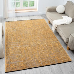 Luxe Weavers Machine Woven Two Tone Fringed Indoor Area Rug - 1 of 4
