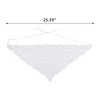 Unique Bargains French Lace Triangle Bandana White 1 Pc - 3 of 4