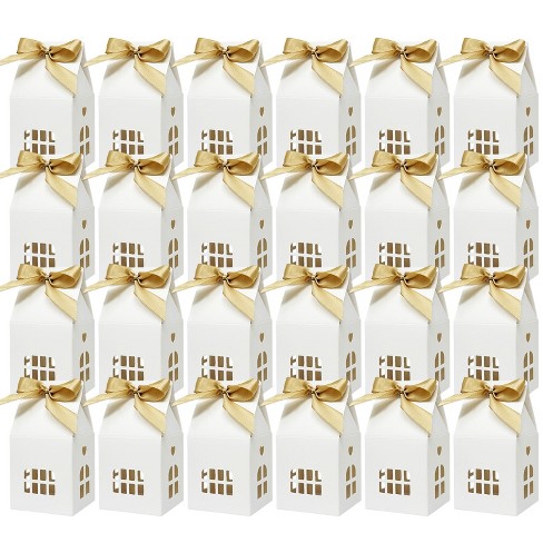 Wrapables House Shaped Gift Boxes with Ribbons (Set of 24) - image 1 of 4