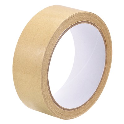 Unique Bargains Paper Adhesive Packing Tape for Masking Sealing Brown 3 Pcs