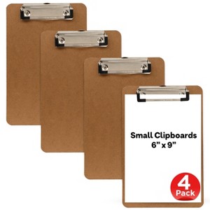 Small clipboards 6x9 A5 Clipboard with Low Profile Clip, Memo Size Hardboard Clip Board for Nursing, Office, Home or School Supplies - by Enday - 1 of 4
