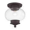 Livex Lighting Harbor 1 - Light Flush Mount in  Bronze - 2 of 4
