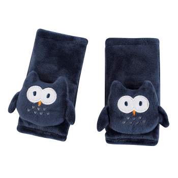 Hudson Baby Infant Boy Cushioned Strap Covers, Navy Owl, One Size