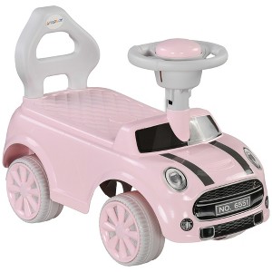 Qaba Toddler Ride on Toy, Foot to Floor Sliding Car w/ Horn, Working Steering Wheel, No Tip Anti-Over-Backward System for 18-36 Months - 1 of 4
