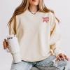 Simply Sage Market Women's Lightweight Garment Dyed Graphic Sweatshirt Embroidered Whimsical Holly Jolly Stars - 2 of 4